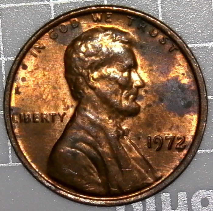 1972-P-Lincoln-Cent-1-DO-003-Found-In-Circulated-Bankroll!-Mid-Die-State
